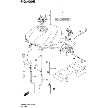 FUEL TANK (SV650AL8 E28) (FOR YVB,YKV)