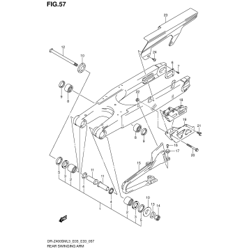 REAR SWINGING ARM