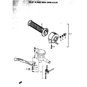 RH HANDLE SWITCH (GS750C