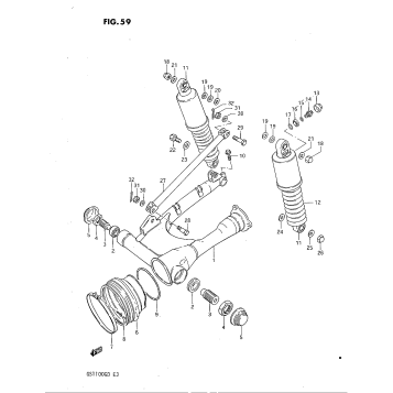REAR SWINGING ARM (MODEL D)