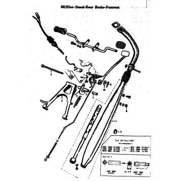 MUFFLER-STAND-REAR BRAKE-FOOTREST