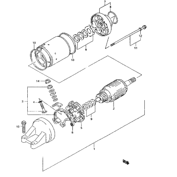 STARTING MOTOR(MODEL R/S)