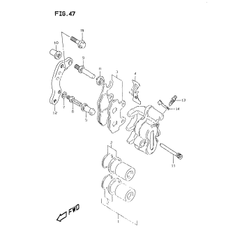 FRONT CALIPER (MODEL V)
