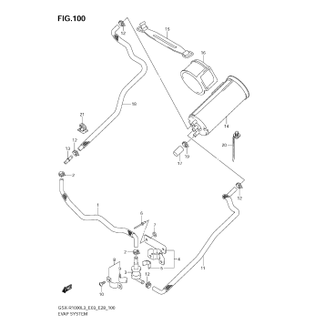 EVAP SYSTEM (GSX-R1000L3 E33)