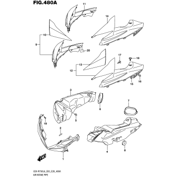 AIR INTAKE PIPE (YSF,KGL)