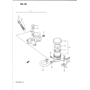 FRONT MASTER CYLINDER (MODEL J/K)