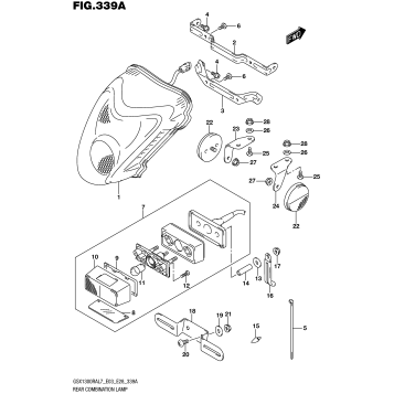 REAR COMBINATION LAMP (GSX1300RAL7 E03)