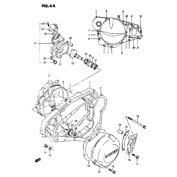 CRANKCASE COVER (MODEL L/M/N/P/R/S)