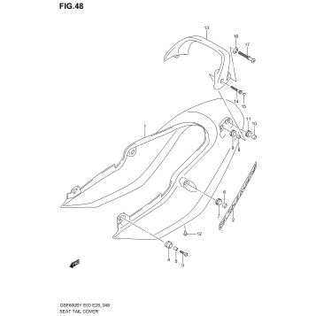 SEAT TAIL COVER (MODEL Y)