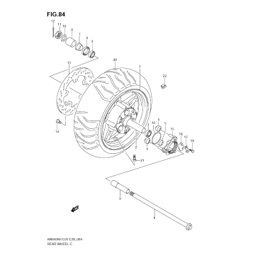 REAR WHEEL (AN650K6)