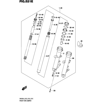 FRONT FORK DAMPER (SV650XAL9 E28)