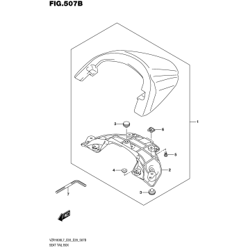 SEAT TAIL BOX (FOR PGZ) (VZR1800BZL7 E03)