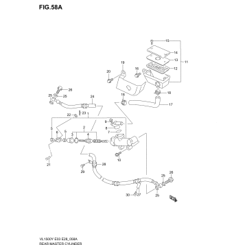 REAR MASTER CYLINDER (MODEL K2/K3/K4)