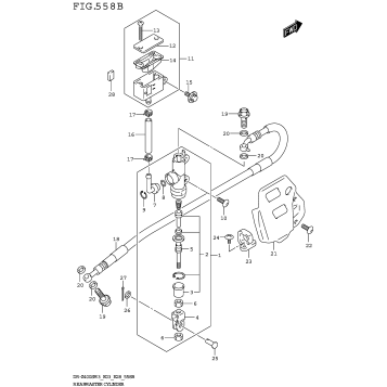 REAR MASTER CYLINDER (DR-Z400SM3 E28)