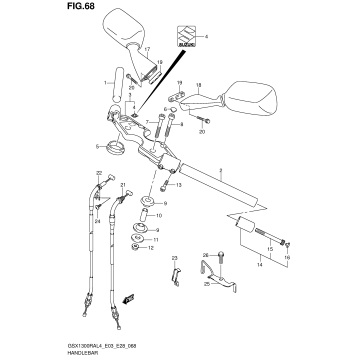 HANDLEBAR (GSX1300RAL4 E28)