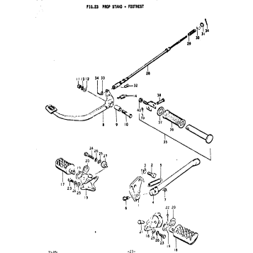 PROP STAND - FOOTRESTBAR