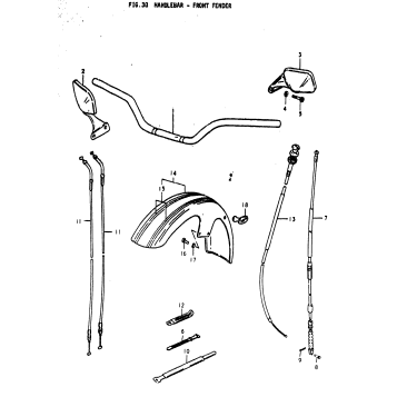 HANDLEBAR - FRONT FENDER