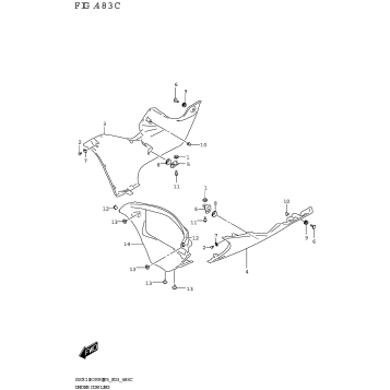 UNDER COWLING (GSX1300RRQK:(E03,E33))
