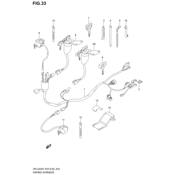 WIRING HARNESS (DR-Z400EY/EK1/EK2/EK3/EK4)