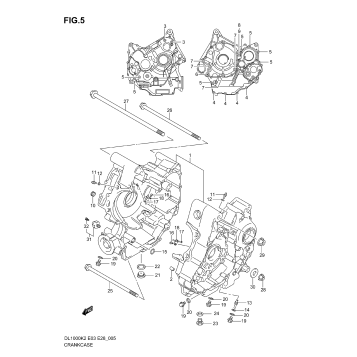 CRANKCASE (MODEL K2/K3/K4/K5)