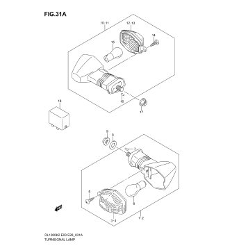 TURNSIGNAL LAMP (MODEL K4/K5/K6)