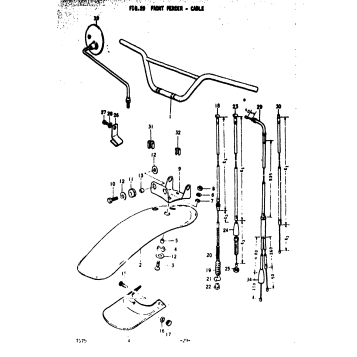 FRONT FENDER - CABLE
