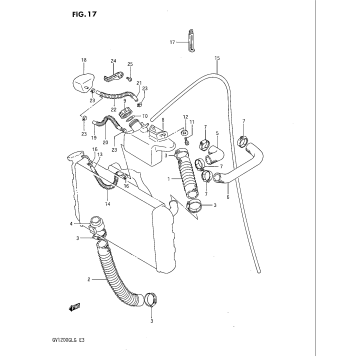 RADIATOR HOSE - RESERVE TANK