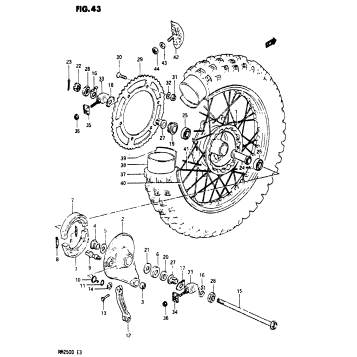 REAR WHEEL (MODEL Z)