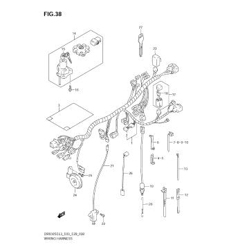WIRING HARNESS (DR650SEL3 E03)
