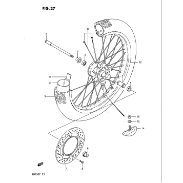 FRONT WHEEL (MODEL F)