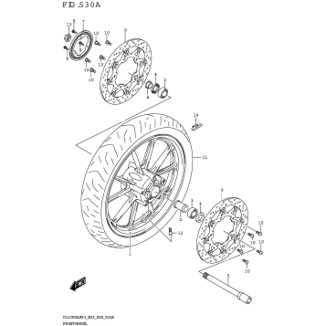 FRONT WHEEL (DL1050RR)