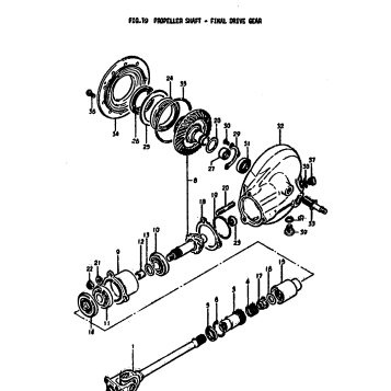 PROPELLER SHAFT-FINAL DRIVE GEAR