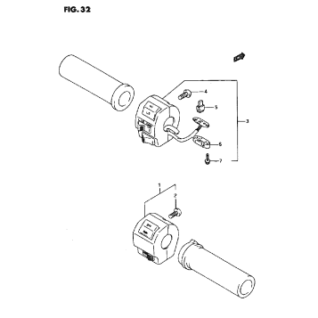 HANDLE SWITCH (MODEL N/P/R)