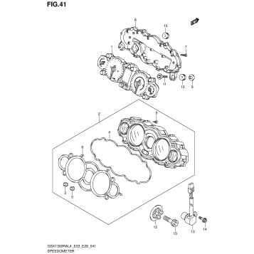 SPEEDOMETER (GSX1300RAL4 E28)