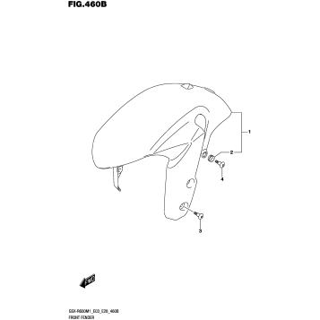 FRONT FENDER (GSX-R600Z)