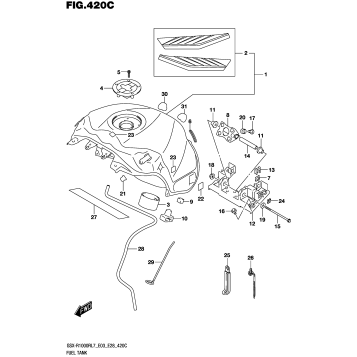FUEL TANK (GSX-R1000RL7 E33)