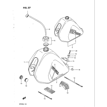 FUEL TANK (MODEL G/H)