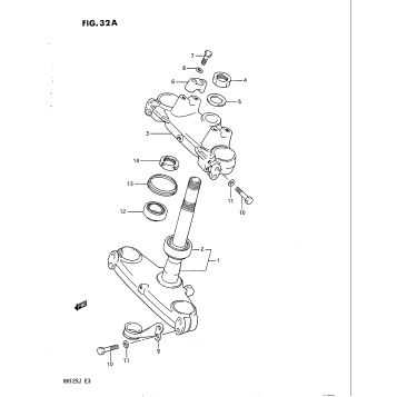 STEERING STEM (MODEL J)