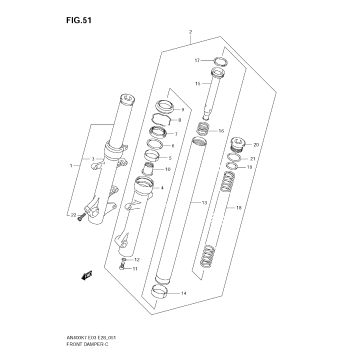 FRONT FORK DAMPER (AN400K7/K8/K9)
