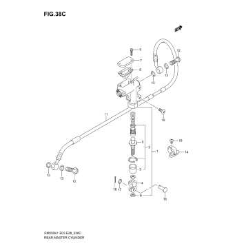 REAR MASTER CYLINDER (MODEL K5/K6)