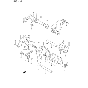 GEAR SHIFTING (MODEL K5/K6)