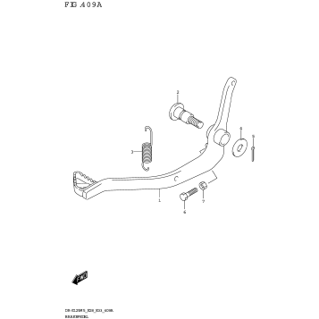 BRAKE PEDAL (DR-Z125L)