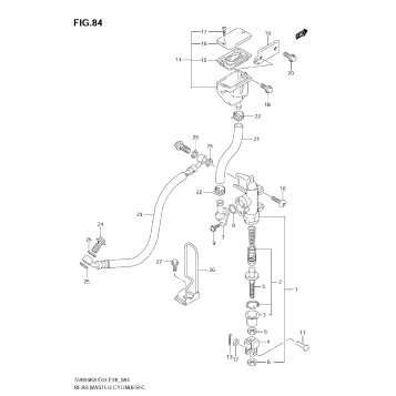 REAR MASTER CYLINDER (SV650K8/SK8)
