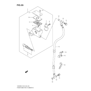 FRONT MASTER CYLINDER (MODEL K5/K6)