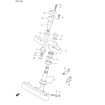STEERING STEM (MODEL N/P/R/S)