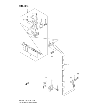 FRONT MASTER CYLINDER (MODEL K5/K6)