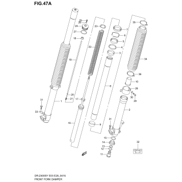 FRONT FORK DAMPER (MODEL K2/K3/K4)
