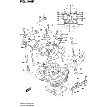 CYLINDER HEAD (FRONT) (VL800TL7 E33)