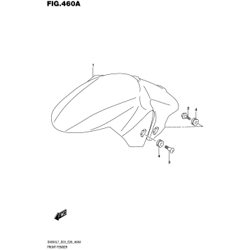 FRONT FENDER (SV650L7 E03)