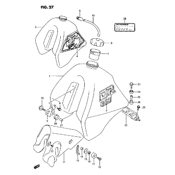 FUEL TANK (MODEL L/M)